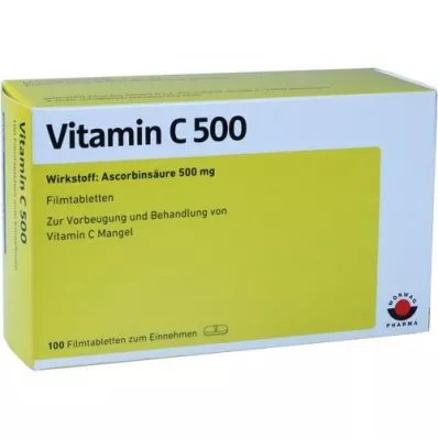 VITAMIN C 500 comprimés pelliculés, 100 pc