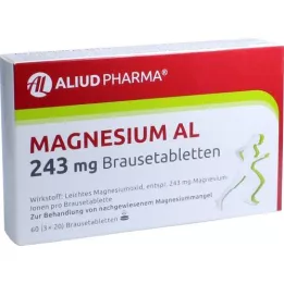 MAGNESIUM AL Comprimés effervescents de 243 mg, 60 pc