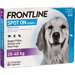 FRONTLINE Spot sur solution H 40 pour chiens, 3 pc