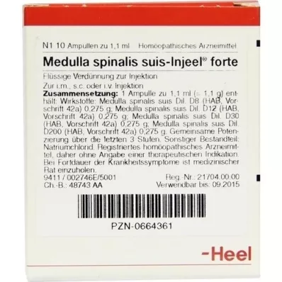 MEDULLA SPINALIS Suis Injeel Forte Ampoules, 10 pc