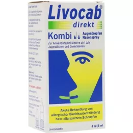 LIVOCAB combinaison directe 4 ml de collyre + 5 ml de spray nasal, 1 p