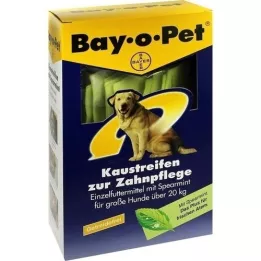 BAY O PET Bandes à mâcher dentifrice menthe verte pour grands chiens, 140 g