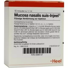 MUCOSA nasalis suis ampoules Injeel, 10 pc