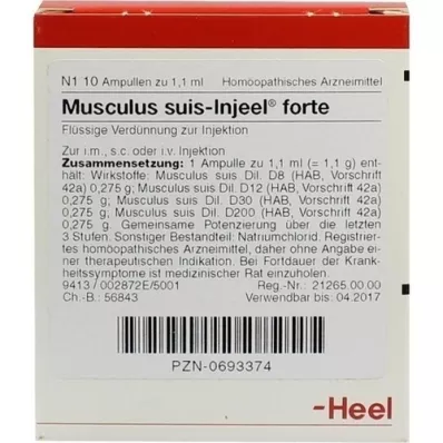 MUSCULUS SUIS Ampoules Injeel Forte, 10 pc MUSCULUS SUIS Ampoules Injeel Forte, 10 pc
