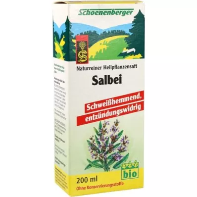 SALBEI SAFT Jus de plantes médicinales Schoenenberger, 200 ml SALBEI SAFT Jus de plantes médicinales Schoenenberger, 200 ml