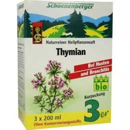 THYMIAN SAFT Jus de plantes médicinales Schoenenberger, 3X200 ml