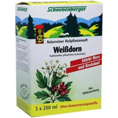 WEISSDORN SAFT Jus de plantes médicinales Schoenenberger, 3X200 ml WEISSDORN SAFT Jus de plantes médicinales Schoenenberger, 3X200 ml