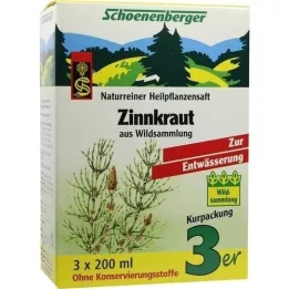 ZINNKRAUT SAFT Jus de plantes médicinales Schoenenberger, 3X200 ml