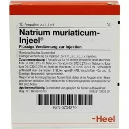 NATRIUM MURIATICUM INJEEL Ampoules, 10 pc