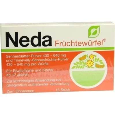 NEDA Cubes de fruits, 15 pcs