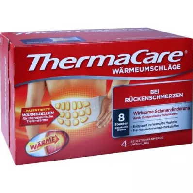 THERMACARE Couvertures arrière S-XL pour soulager la douleur, 4 pcs THERMACARE Couvertures arrière S-XL pour soulager la douleur, 4 pcs