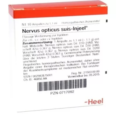 NERVUS OPTICUS Suis Injeel Ampoules, 10 pc