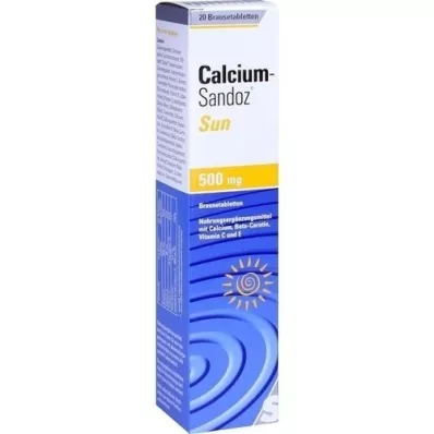 CALCIUM SANDOZ Comprimés effervescents solaires, 20 pc