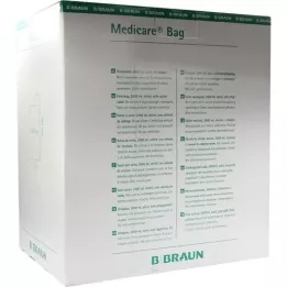 MEDICARE Sac de lit stérile 2 l avec tuyau dévacuation de 90 cm, 10 pcs