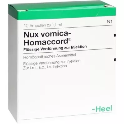 NUX VOMICA HOMACCORD Ampoules, 10 pc NUX VOMICA HOMACCORD Ampoules, 10 pc