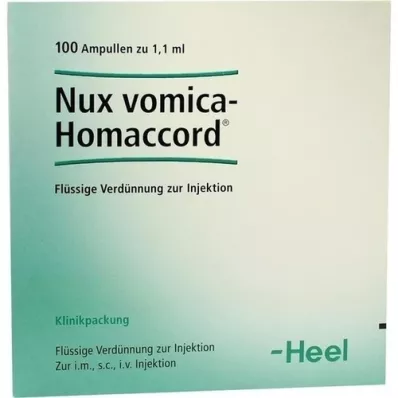 NUX VOMICA HOMACCORD Ampoules, 100 pc NUX VOMICA HOMACCORD Ampoules, 100 pc
