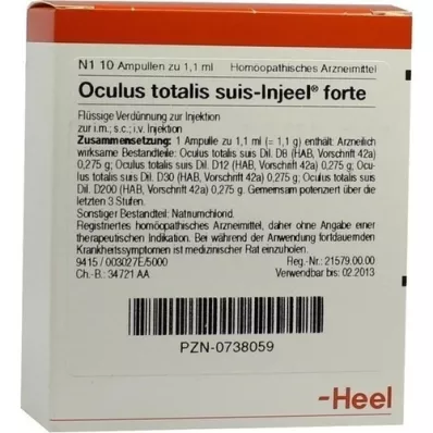 OCULUS totalis suis Injeel forte ampoules, 10 pc