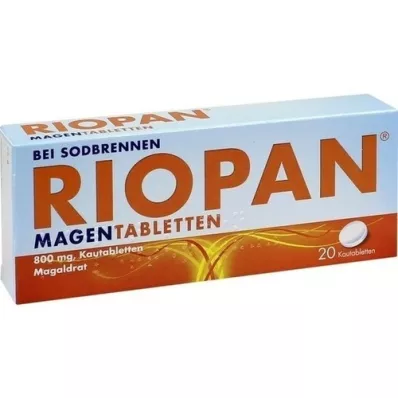 RIOPAN Comprimés destomac comprimés à croquer, 20 pc