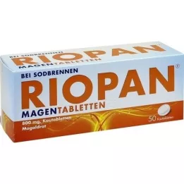 RIOPAN Comprimés destomac comprimés à croquer, 50 pc