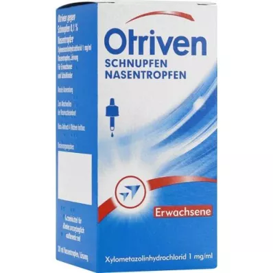 OTRIVEN Gouttes nasales à 0,1 % pour adultes et médecins scolaires, 20 ml OTRIVEN Gouttes nasales à 0,1 % pour adultes et médecins scolaires, 20 ml