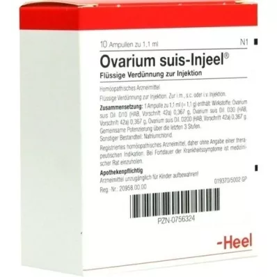 OVARIUM SUIS Ampoules Injeel, 10 pc