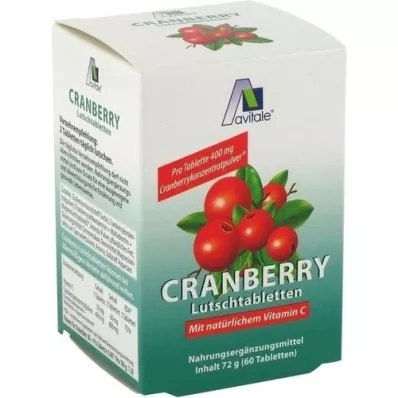 CRANBERRY COMPRIMÉS FAIBLES, 60 pc