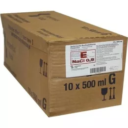 KOCHSALZLÖSUNG Flacon en verre 0,9% Fresenius, 10X500 ml