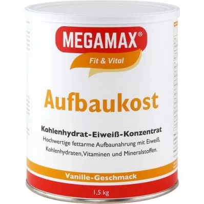MEGAMAX Poudre de vanille nutritionnelle, 1,5 kg