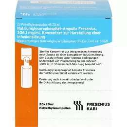 NATRIUMGLYCEROPHOSPHAT Ampoule solution concentrée pour perfusion, 20X20 ml
