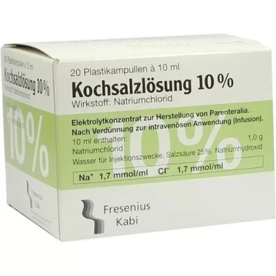 KOCHSALZLÖSUNG Solution concentrée pour perfusion à 10 %, 20X10 ml