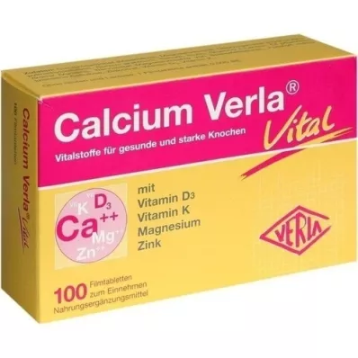 CALCIUM VERLA Comprimés pelliculés vitaux, 100 pc