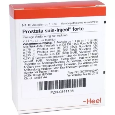 PROSTATA SUIS Ampoules Injeel Forte, 10 pc PROSTATA SUIS Ampoules Injeel Forte, 10 pc