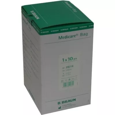 MEDICARE Bettl.unst.2 l avec tuyau dévacuation de 120 cm, 10 pcs MEDICARE Bettl.unst.2 l avec tuyau dévacuation de 120 cm, 10 pcs