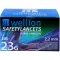 WELLION Lance jetable de sécurité Safetylancets 23 G, 200 pièces