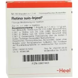 RETINA SUIS Ampoules Injeel, 10 pc
