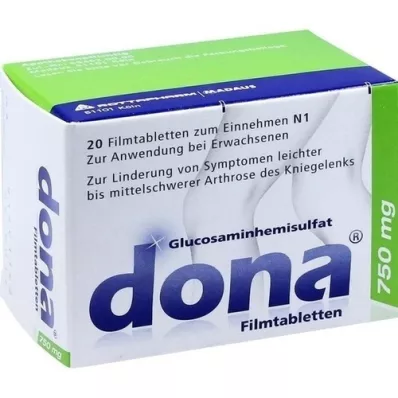 DONA 750 mg comprimés pelliculés, 20 pc
