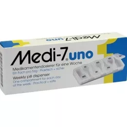 MEDI 7 uno distributeur de médicaments pour 7 jours blanc, 1 pièce