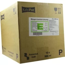 RINGER LACTAT Solution pour perfusion plastique, 10X500 ml