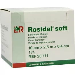 ROSIDAL Bandage souple 10x0,4 cmx2,5 m, 1 pièce