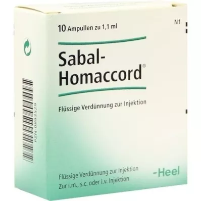 SABAL HOMACCORD Ampoules, 10 pc