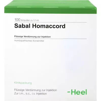 SABAL HOMACCORD Ampoules, 100 pc