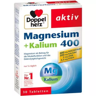 DOPPELHERZ Comprimés de magnésium + potassium, 30 pc