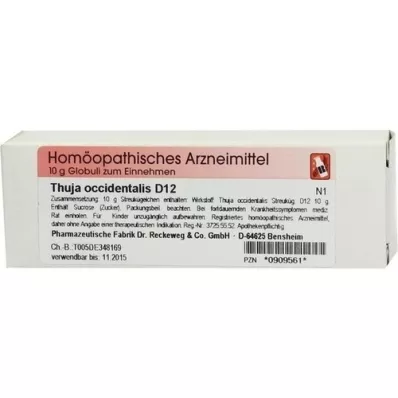 THUJA D 12 globules, 10 g