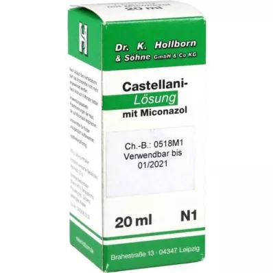 CASTELLANI m. Solution de miconazole, 20 ml