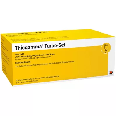 THIOGAMMA Flacons dinjection Turbo Set, 5X50 ml