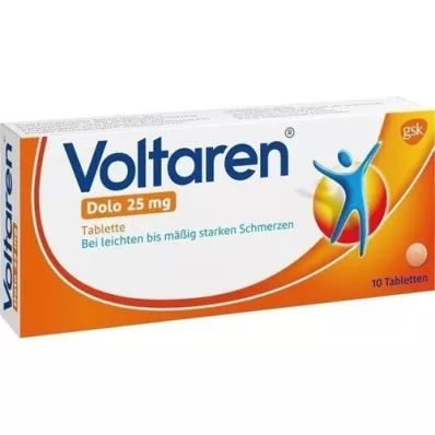 VOLTAREN Dolo 25 mg, comprimés enrobés, 10 comprimés