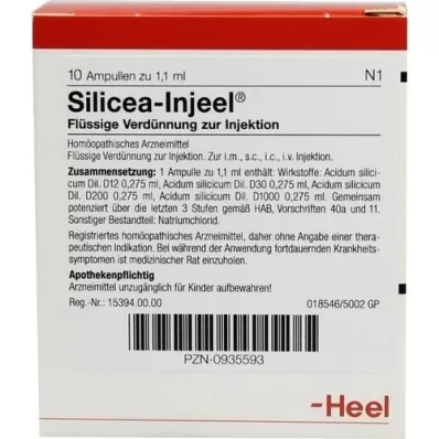 SILICEA INJEEL Ampoules, 10 pc SILICEA INJEEL Ampoules, 10 pc