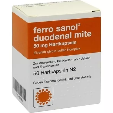FERRO SANOL acarien duodénal 50 mg suc gastrique dur, 50 pc