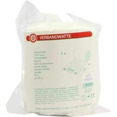 VERBANDWATTE roulé 10 cmx2 m, 1 pièce