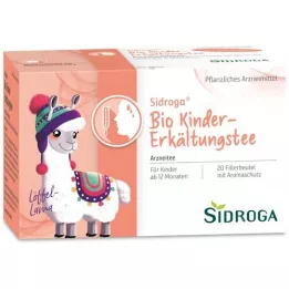 SIDROGA Sachets filtrants de thé froid bio pour enfants, 20X1,5 g